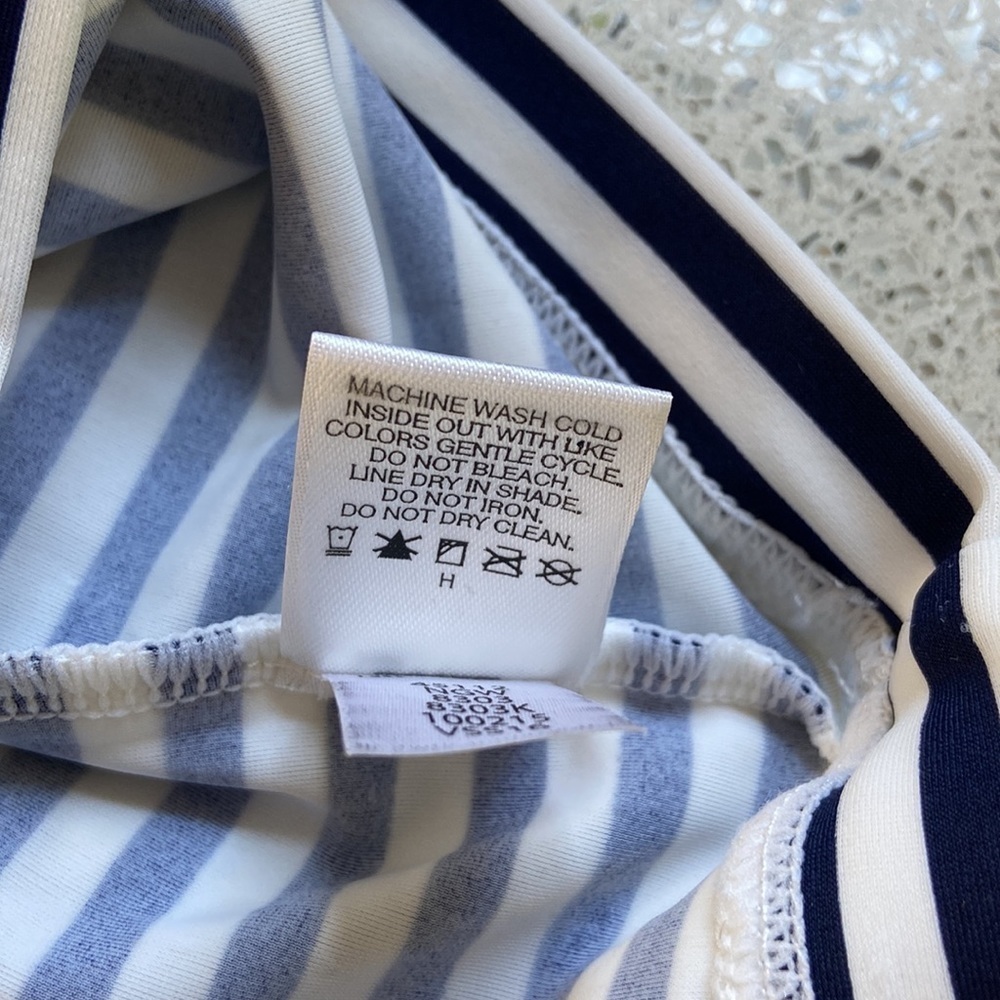 Hanna Andersson Infant Striped Rash Guard Infant Size 6 to 12 Months - Picture 6 of 6